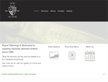 Tablet Screenshot of paynetailors.co.nz